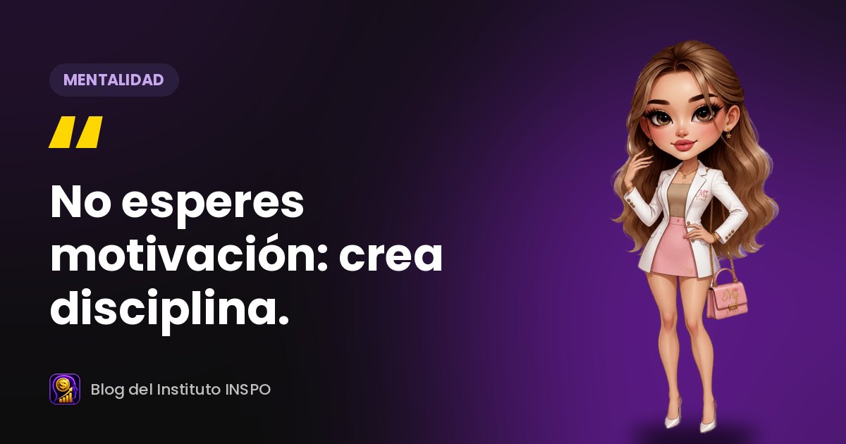 May Style, personaje de INSPO, con la frase del artículo